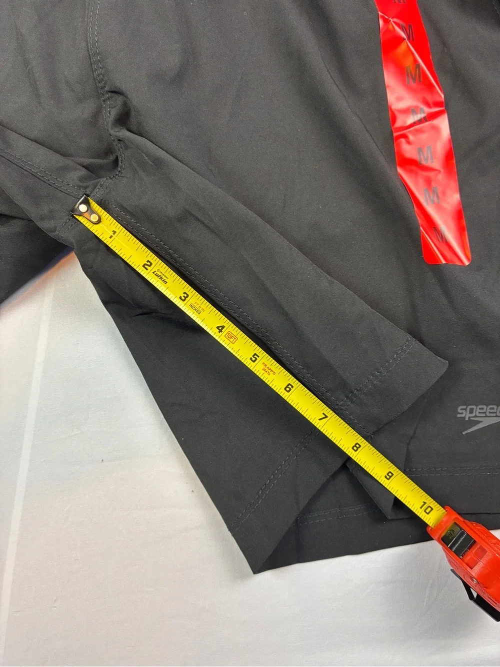 Speedo Men's Black Athletic Swim Shorts